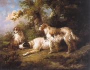 George Morland Dogs In Landscape - Setters Pointer Spain oil painting artist